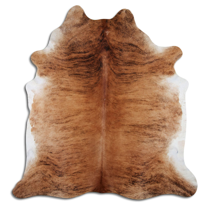 Hair-On Cowhide Rug Beige Brindle