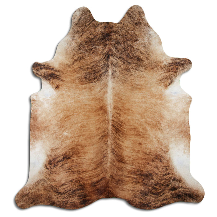 Hair-On Cowhide Rug Beige Brindle