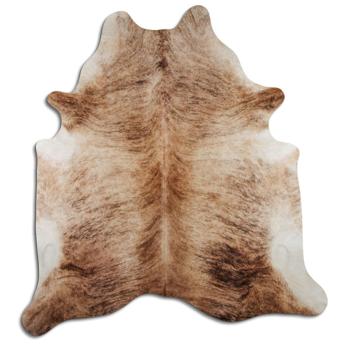 Hair-On Cowhide Rug Beige Brindle