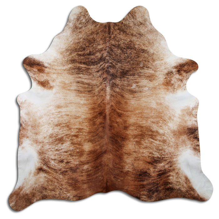 Hair-On Cowhide Rug Beige Brindle