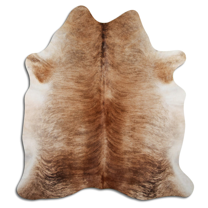 Hair-On Cowhide Rug Beige Brindle