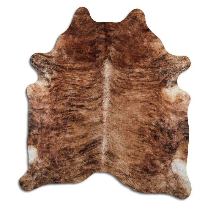 Hair-On Cowhide Rug Beige Brindle