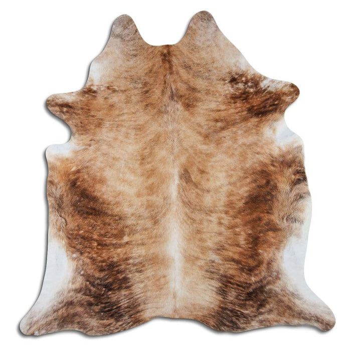 Hair-On Cowhide Rug Beige Brindle