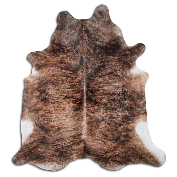 Hair-On Cowhide Rug Beige Brindle