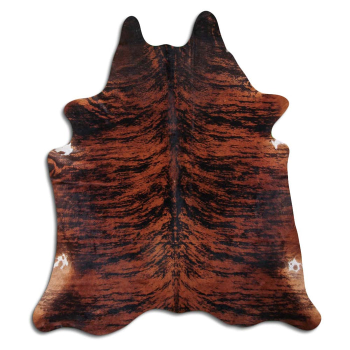 Hair-On Cowhide Rug Brown Brindle