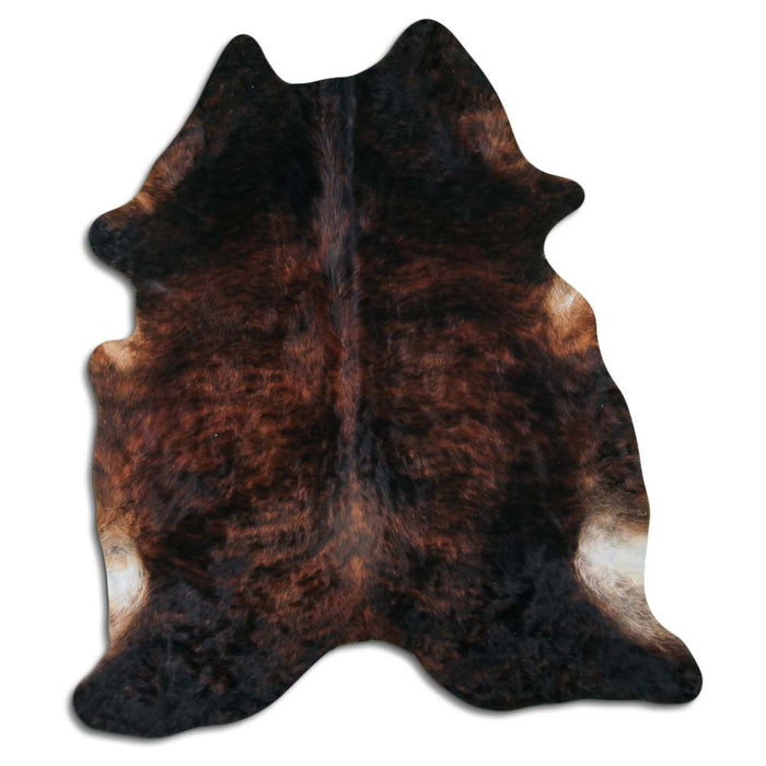 Hair-On Cowhide Rug Dark Brindle