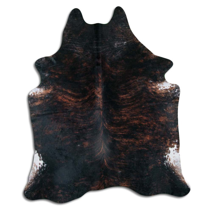 Hair-On Cowhide Rug Dark Brindle