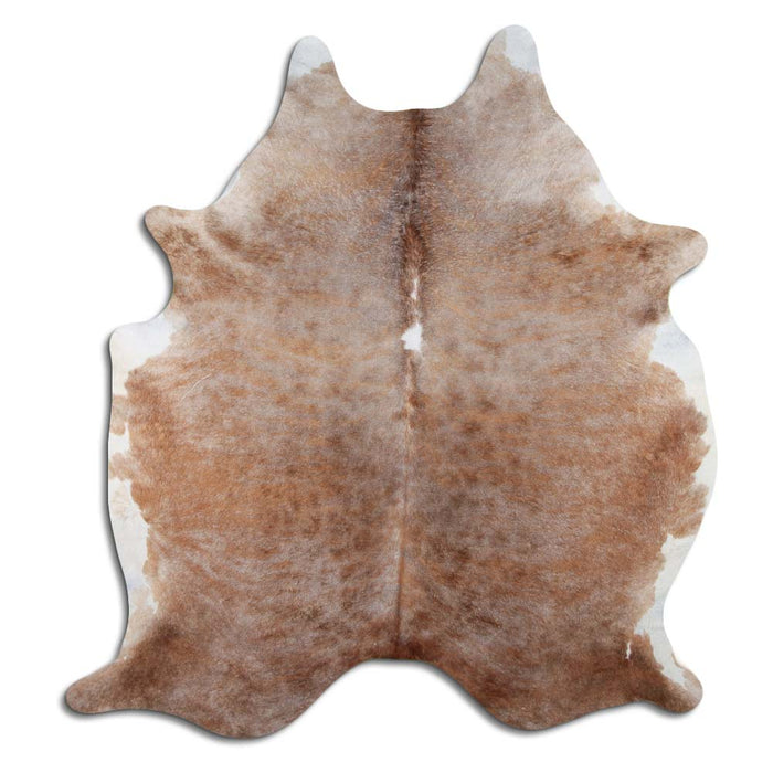 Hair-On Cowhide Rug Exotic White Belly Backbone