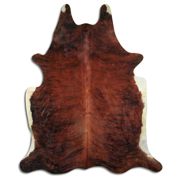 Hair-On Cowhide Rug Exotic White Belly