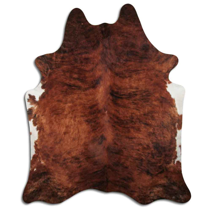 Hair-On Cowhide Rug Exotic White Belly