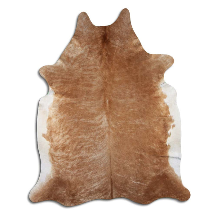 Hair-On Cowhide Rug Exotic White Belly