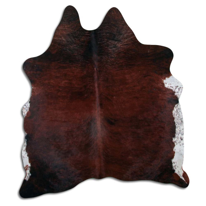 Hair-On Cowhide Rug Exotic White Belly