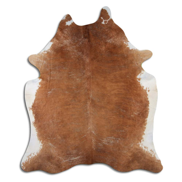 Hair-On Cowhide Rug Exotic White Belly