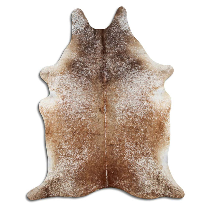 Hair-On Cowhide Rug Salt And Pepper Brown And White