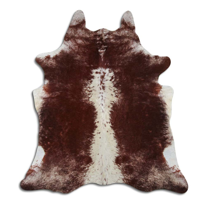 Hair-On Cowhide Rug Salt And Pepper Brown And White