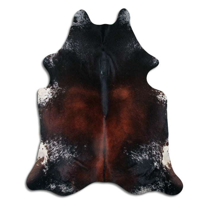 Hair-On Cowhide Rug Salt And Pepper Brown And White