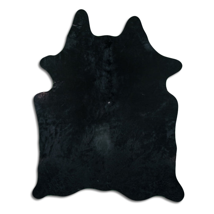 Hair-On Cowhide Rug Black