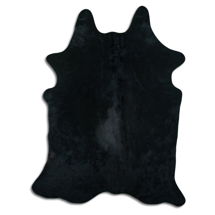 Hair-On Cowhide Rug Black