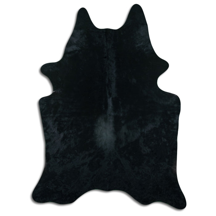 Hair-On Cowhide Rug Black