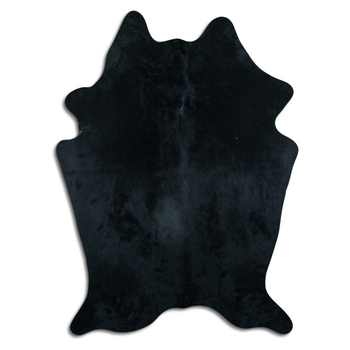 Hair-On Cowhide Rug Black