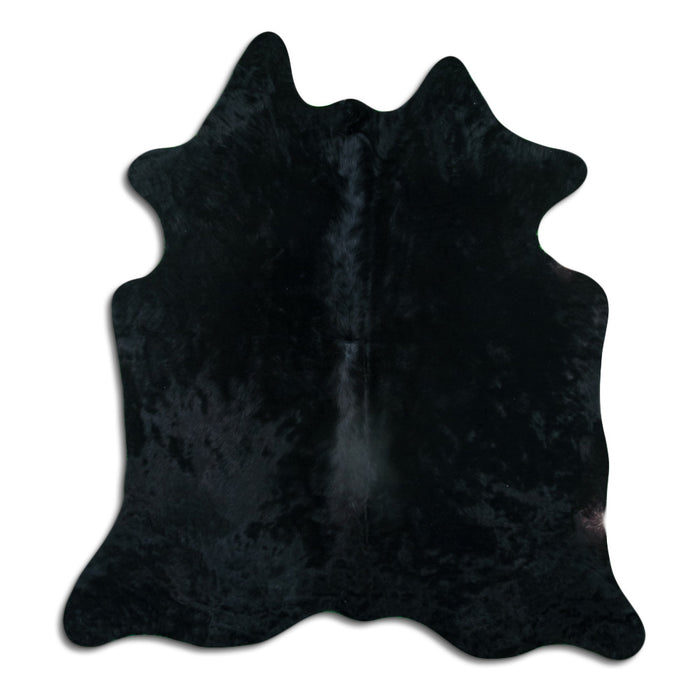 Hair-On Cowhide Rug Black