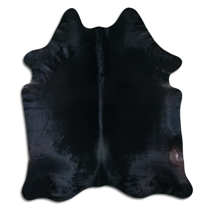 Hair-On Cowhide Rug Black