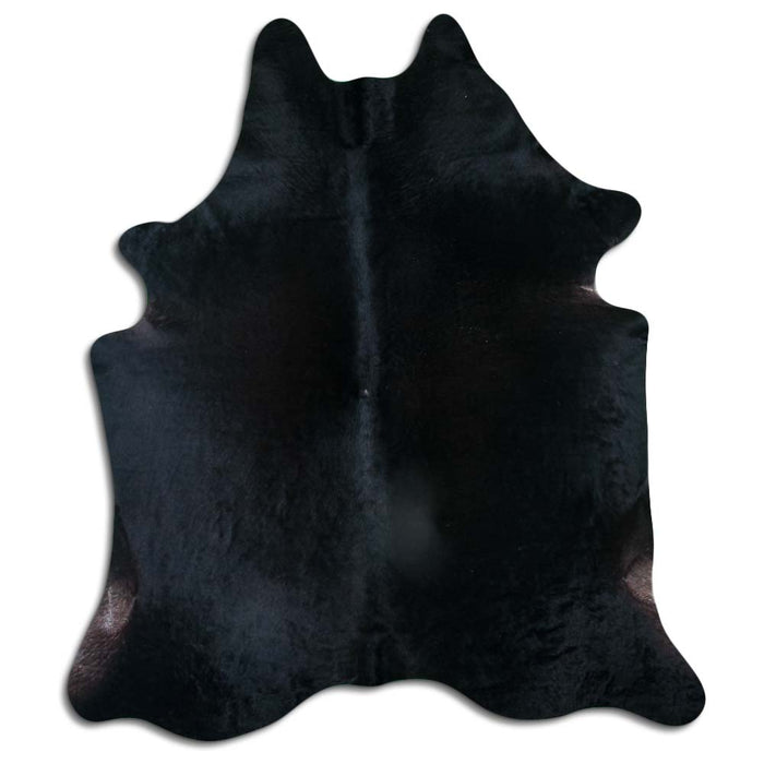 Hair-On Cowhide Rug Black