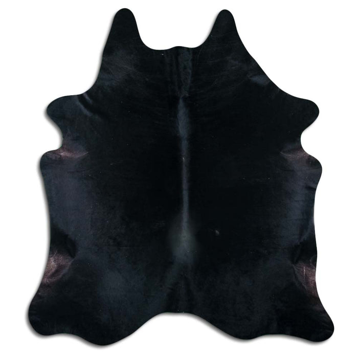 Hair-On Cowhide Rug Black