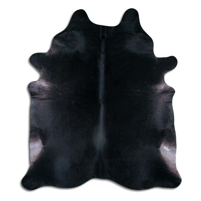 Hair-On Cowhide Rug Black