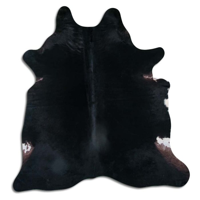 Hair-On Cowhide Rug Black