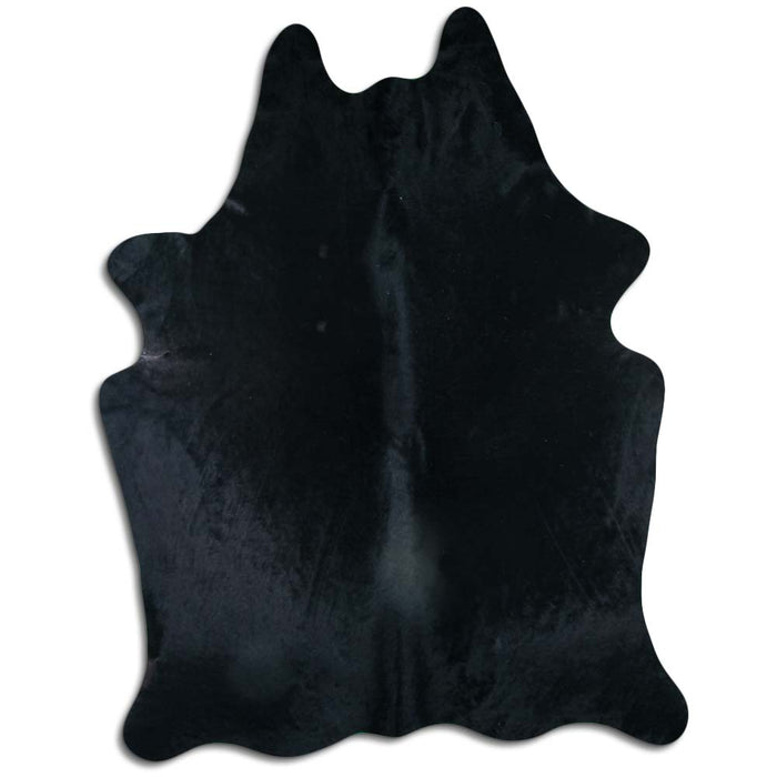 Hair-On Cowhide Rug Black