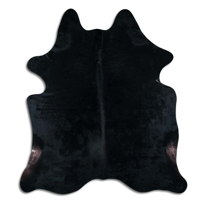 Hair-On Cowhide Rug Black