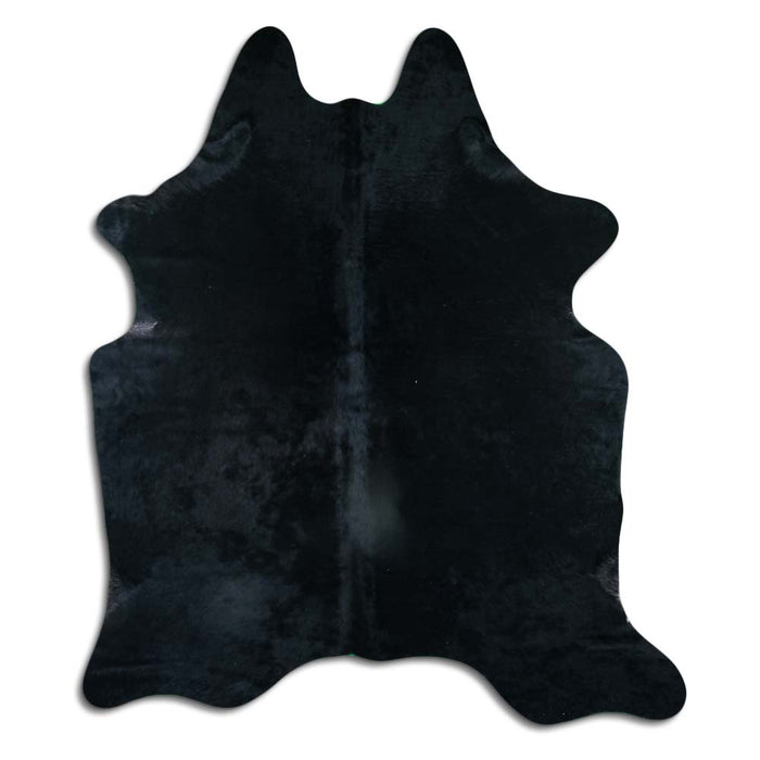 Hair-On Cowhide Rug Black