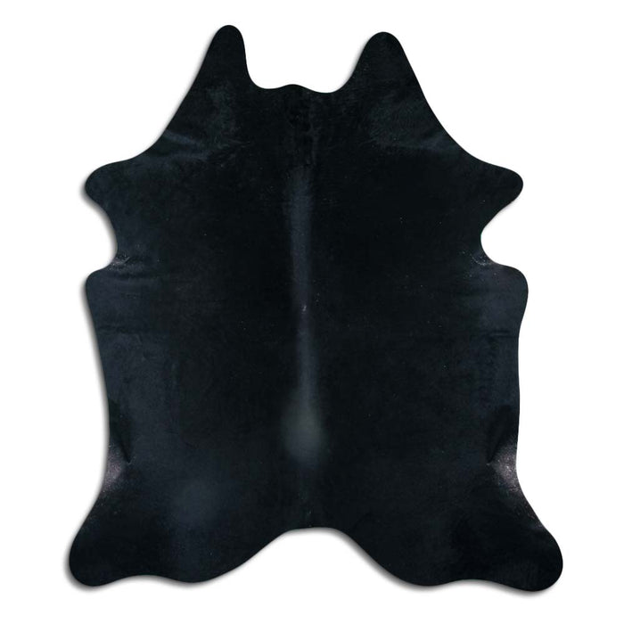 Hair-On Cowhide Rug Black