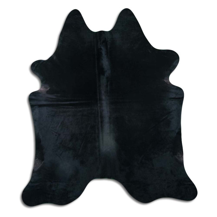 Hair-On Cowhide Rug Black