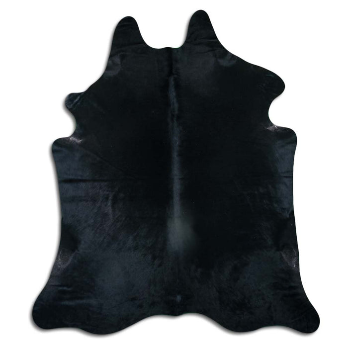 Hair-On Cowhide Rug Black