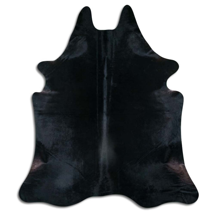 Hair-On Cowhide Rug Black