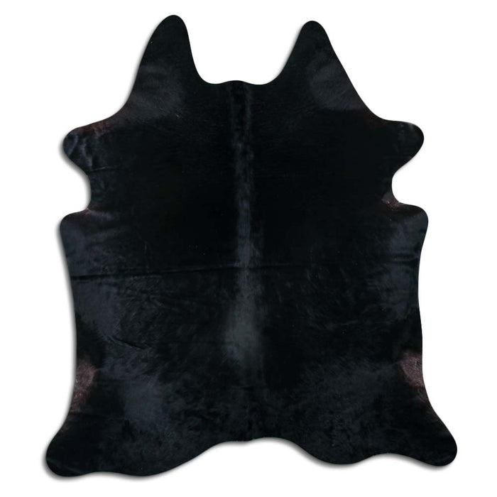 Hair-On Cowhide Rug Black