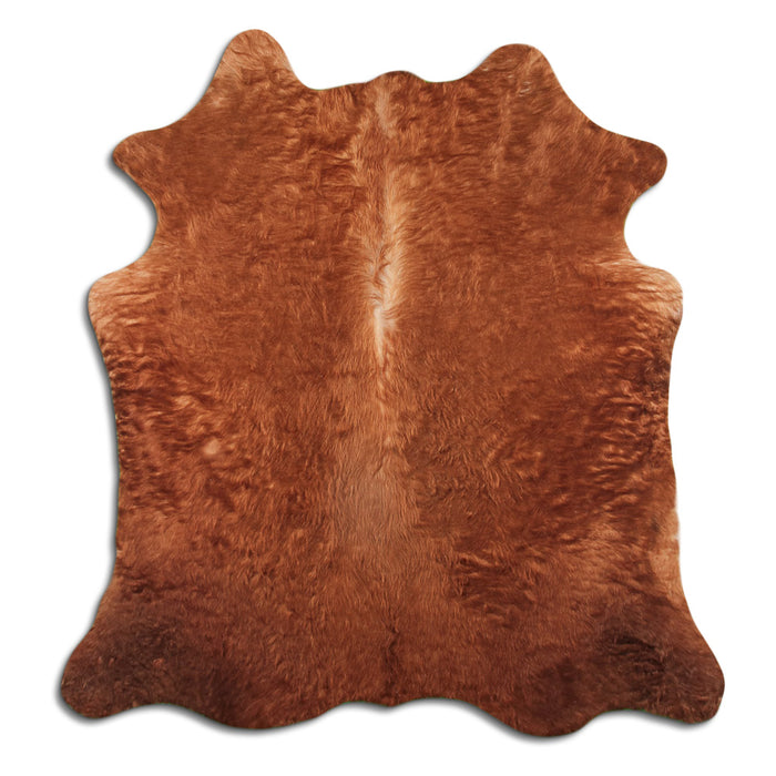 Tapis Peau De Vachette Poil Caramel