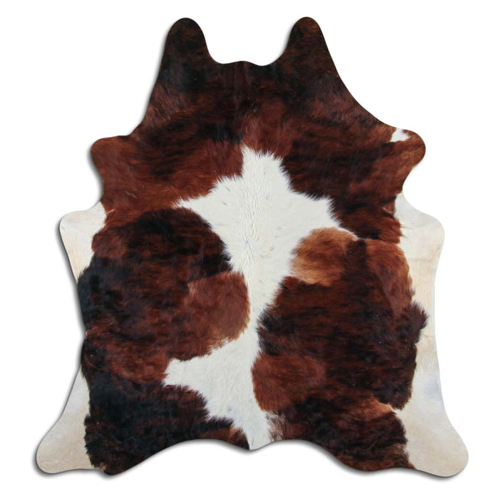 Hair-On Cowhide Rug Exotic Tricolor