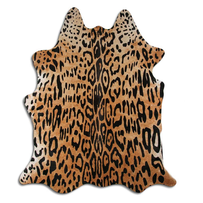 HairOn Cowhide Rug Amazon Jaguar On Beige — Tandy Leather, Inc.