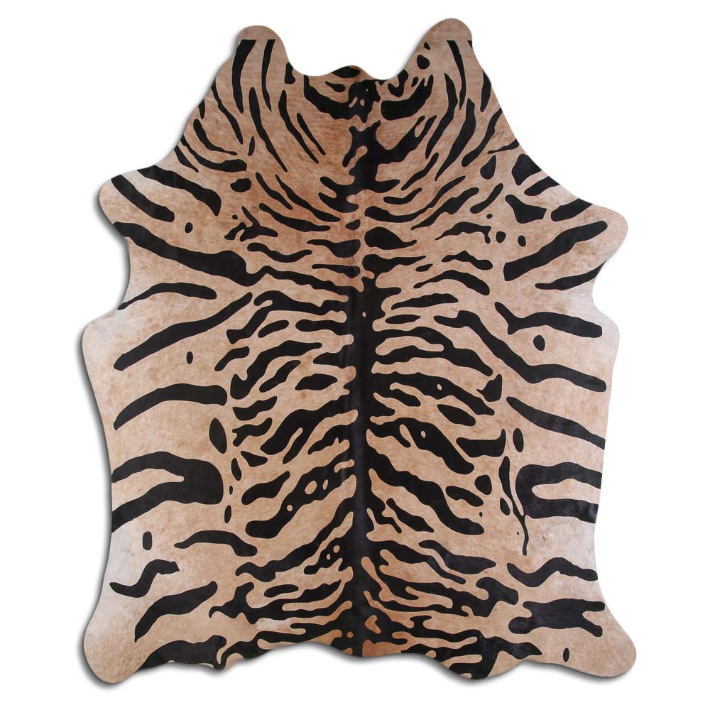 Tiger Print One-of-a-kind Hair-On Rugs