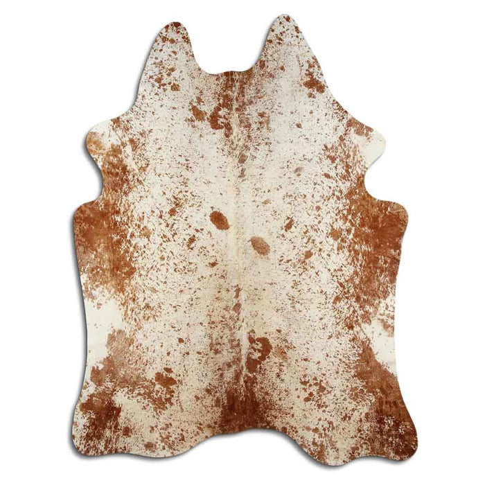 Hair-On Cowhide Rug Printed Salt And Pepper Brown