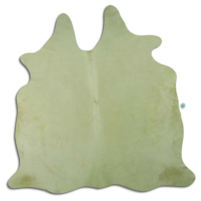 Hair-On Cowhide Rug Dyed Lime Green