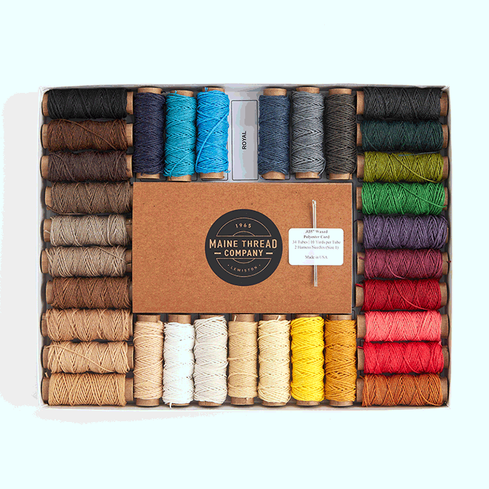Maine Thread Company Ensemble de cordons en poly ciré torsadé