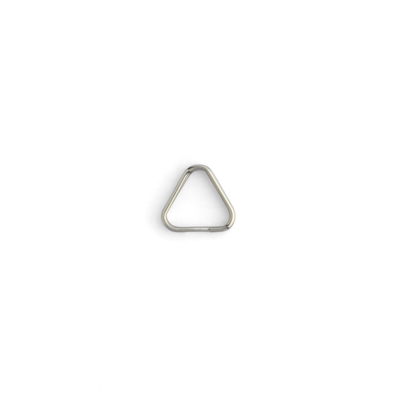 Lot de 10 anneaux fendus triangulaires en acier inoxydable