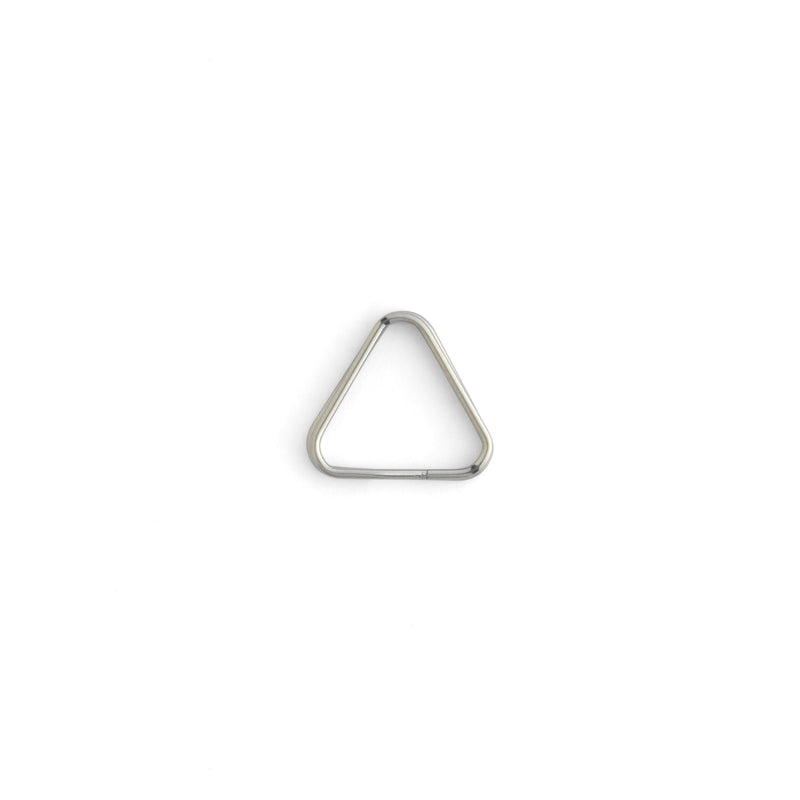 Lot de 10 anneaux fendus triangulaires en acier inoxydable
