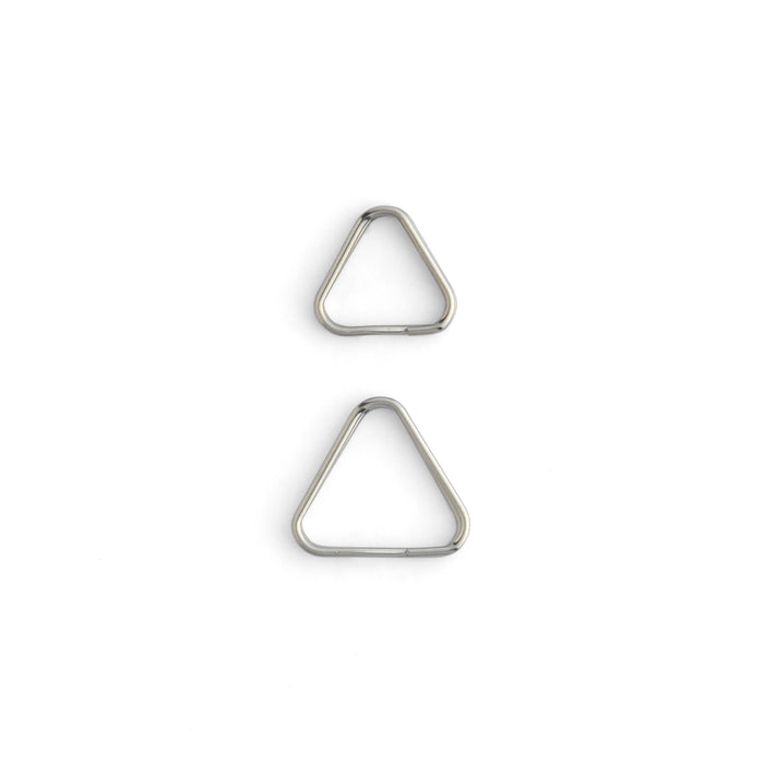 Lot de 10 anneaux brisés triangulaires
