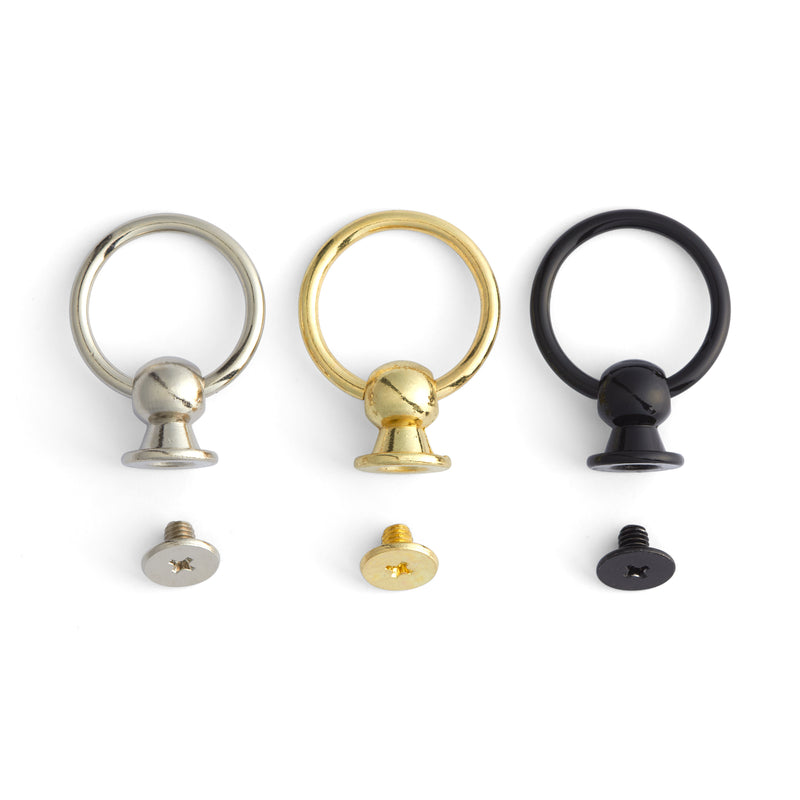 Bouton décoratif à rivet avec boucle