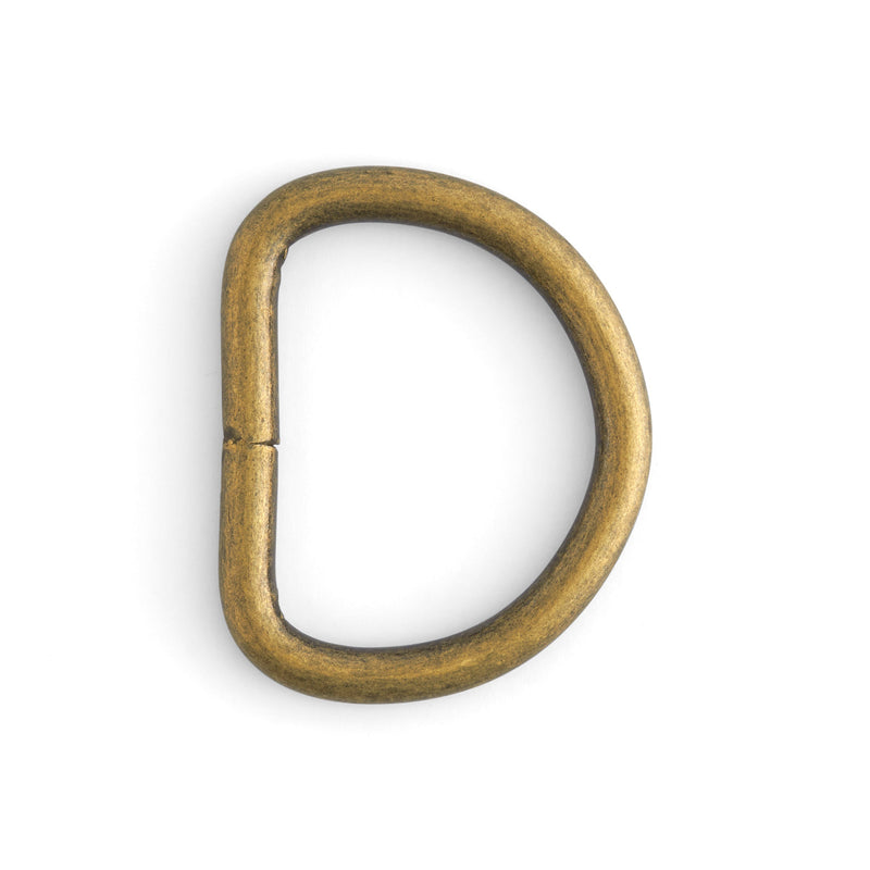 D-Rings 6 pack Antique Brass Plate / 1-1/4